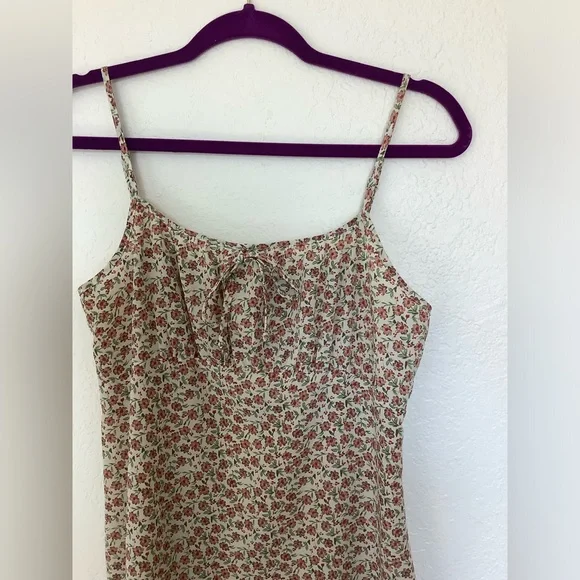 Fashion Bug green Floral Dress Size 8 - Picture 3 of 5